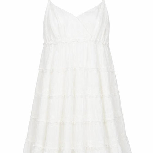 Marks and Spencer Girls Ivory Lace Sleeveless Dress 10-11 Years