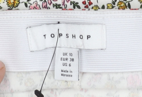 Topshop Women's Floral Pencil Skirt, Size 10, Viscose