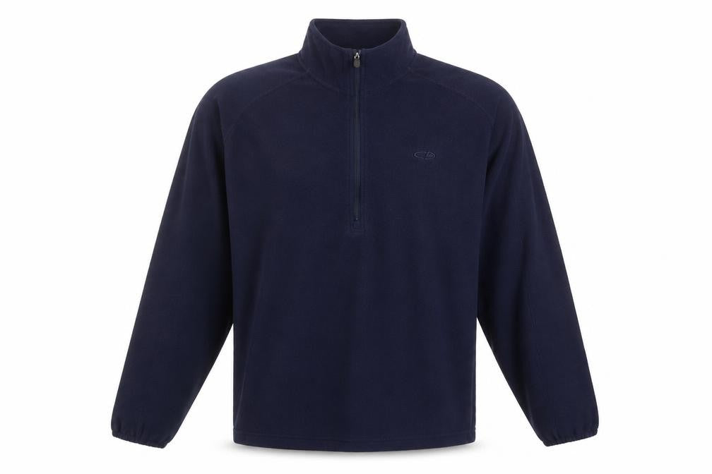 Front view of Champion Men's Blue 2XL Fleece Zip Sweatshirt