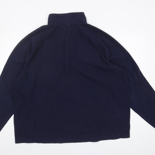 Champion Men's Blue 2XL Fleece Zip Sweatshirt