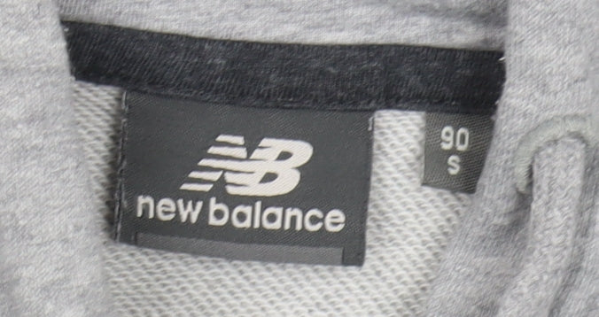 New Balance Men's Grey Full Zip Hoodie - Size S