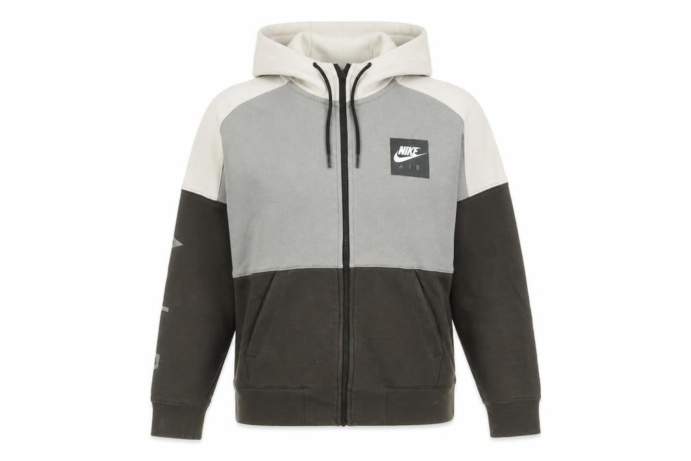 Front view of Nike unisex multicoloured full zip hoodie xs