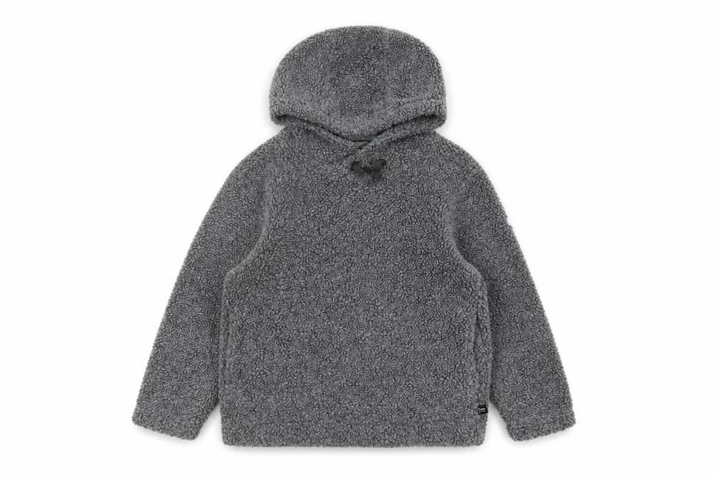 Front view of Regatta boys’ grey pullover hoodie fleece 9-10 years