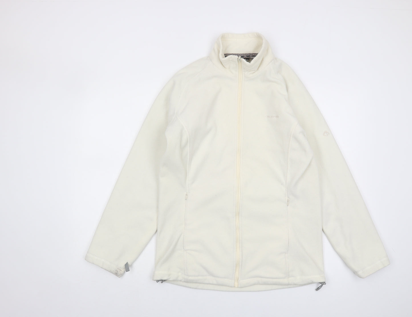 Craghoppers Women's White Fleece Jacket, Size 12