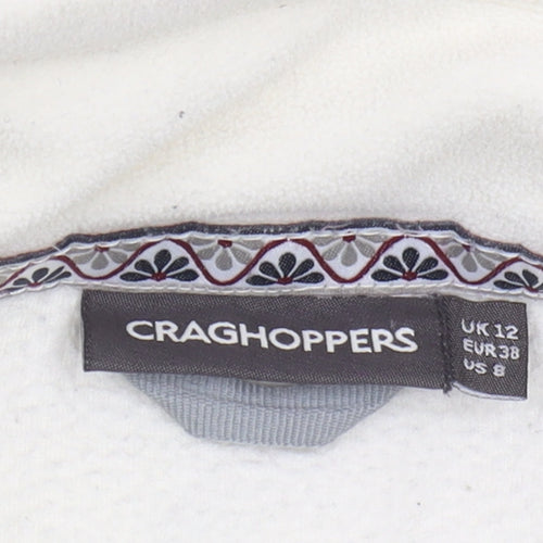 Craghoppers Women's White Fleece Jacket, Size 12