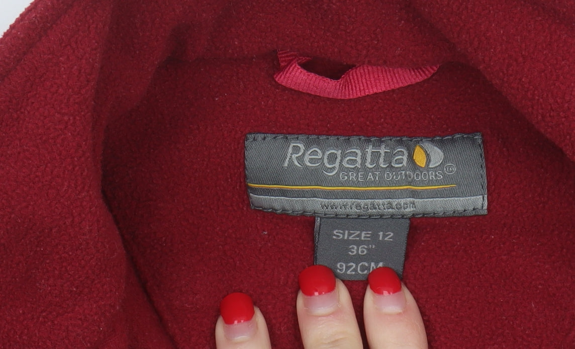 Regatta Women's Red Fleece Jacket Size 12