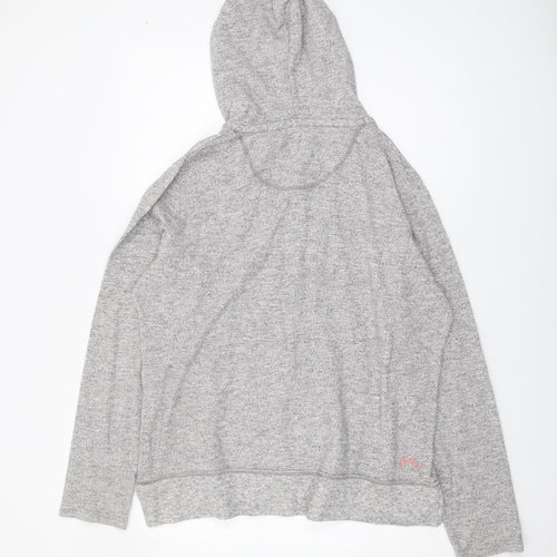 Fat Face Women’s Grey Hoodie Size 14 Pullover Casual