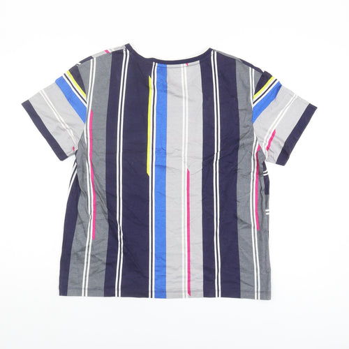 Tommy Hilfiger Women's Multicoloured Striped T-Shirt S
