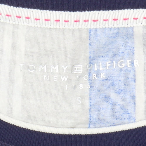 Tommy Hilfiger Women's Multicoloured Striped T-Shirt S