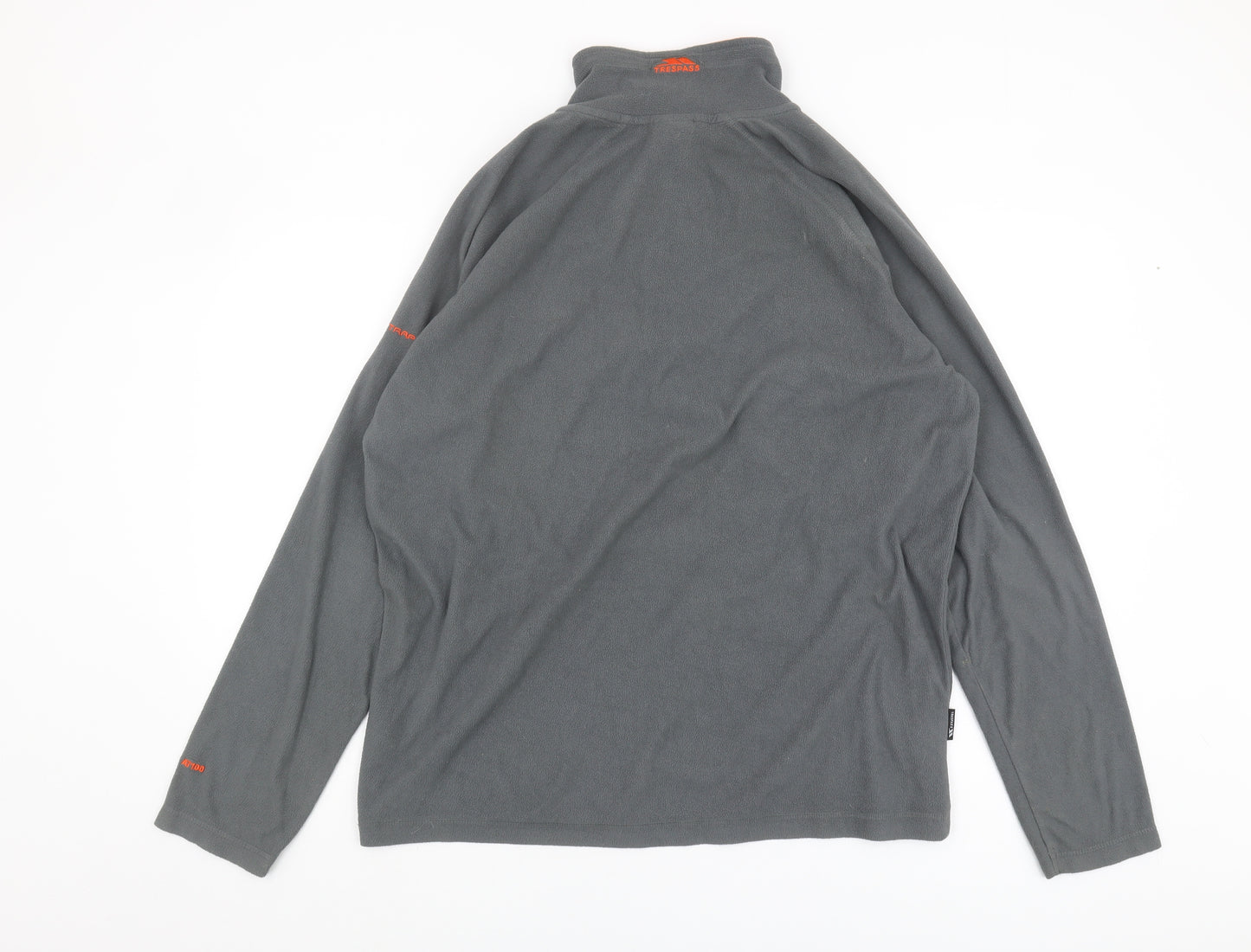 Trespass Men's Grey Fleece 1/2 Zip Sweatshirt Size L