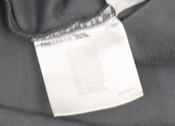 Trespass Men's Grey Fleece 1/2 Zip Sweatshirt Size L