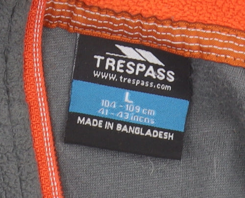 Trespass Men's Grey Fleece 1/2 Zip Sweatshirt Size L