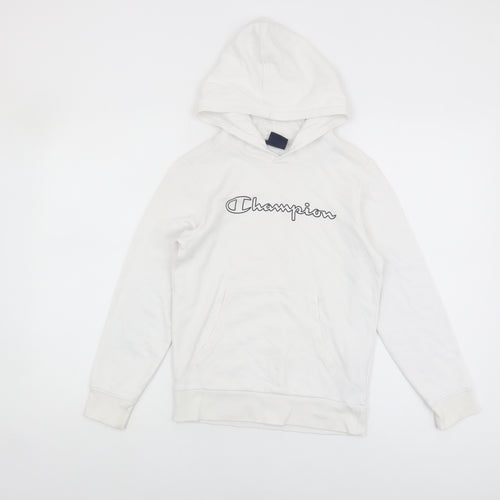 Champion Boys White Pullover Hoodie Size 9-10 Years