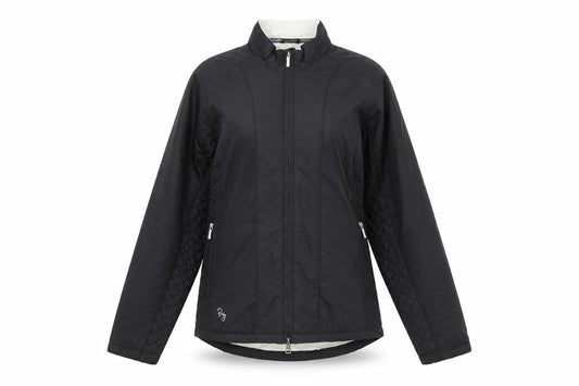 Front view of Ping Collection Women's Black Quilted Jacket, size 12