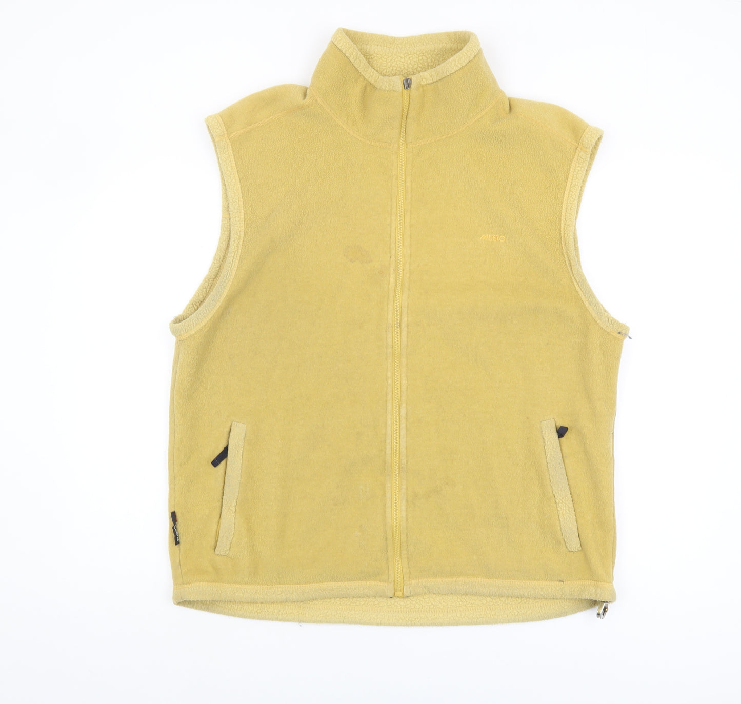Musto Men's Yellow Fleece Waistcoat L