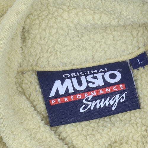 Musto Men's Yellow Fleece Waistcoat L