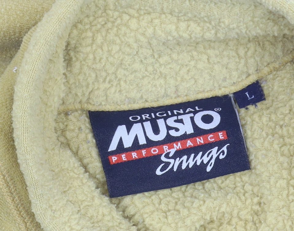 Musto Men's Yellow Fleece Waistcoat L