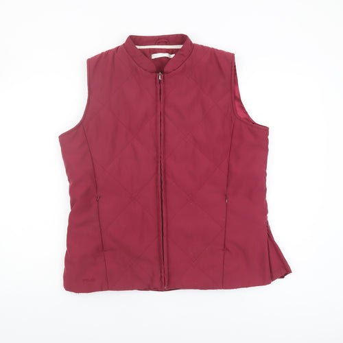 Ping Collection Women's Red Quilted Waistcoat Size 14