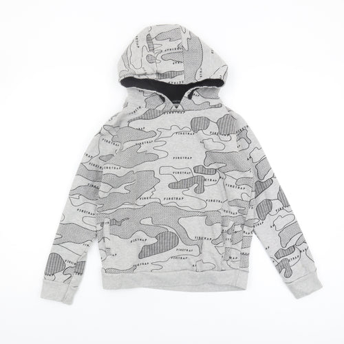 Firetrap Boys Grey Camouflage Hoodie, Size 11-12 Years