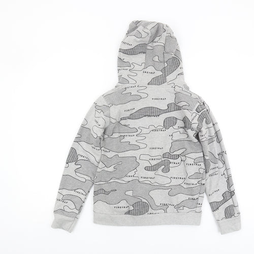 Firetrap Boys Grey Camouflage Hoodie, Size 11-12 Years
