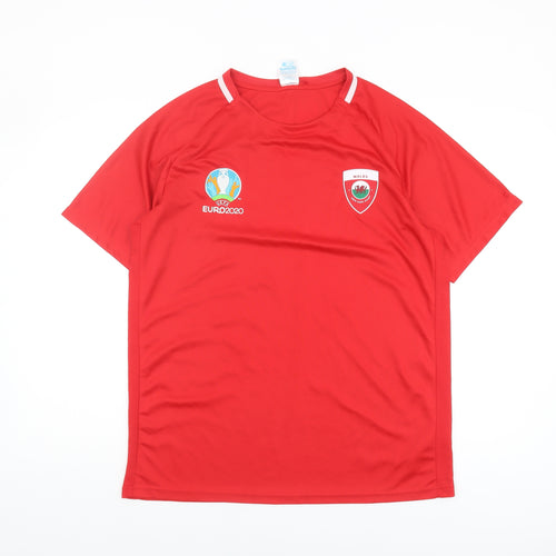 Euro 2020 Red Football Jersey Men's M