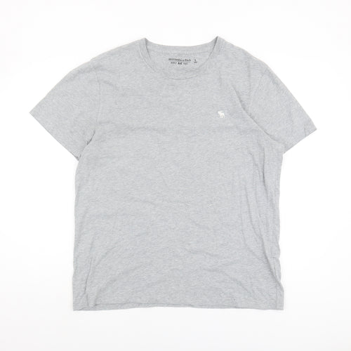 Abercrombie & Fitch Grey Men's L Soft Cotton Tee