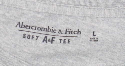 Abercrombie & Fitch Grey Men's L Soft Cotton Tee