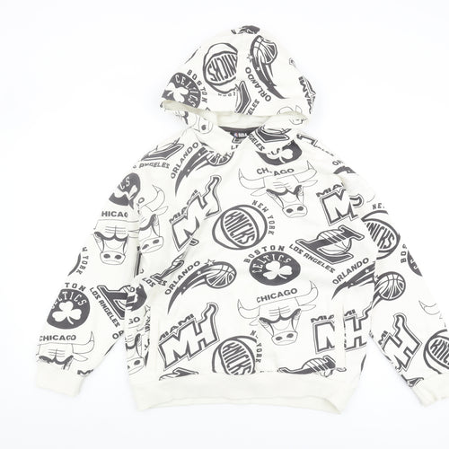 Marks and Spencer Boys White NBA Hoodie 11-12 Years