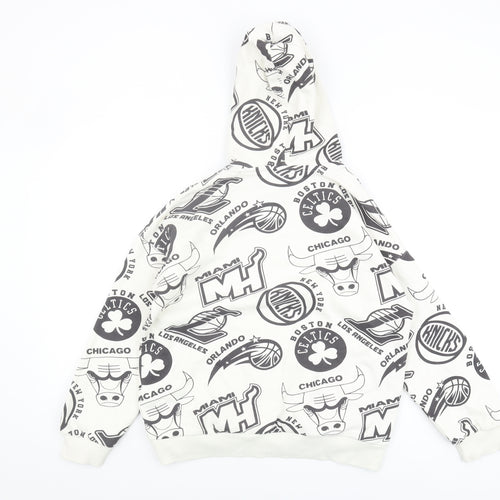 Marks and Spencer Boys White NBA Hoodie 11-12 Years