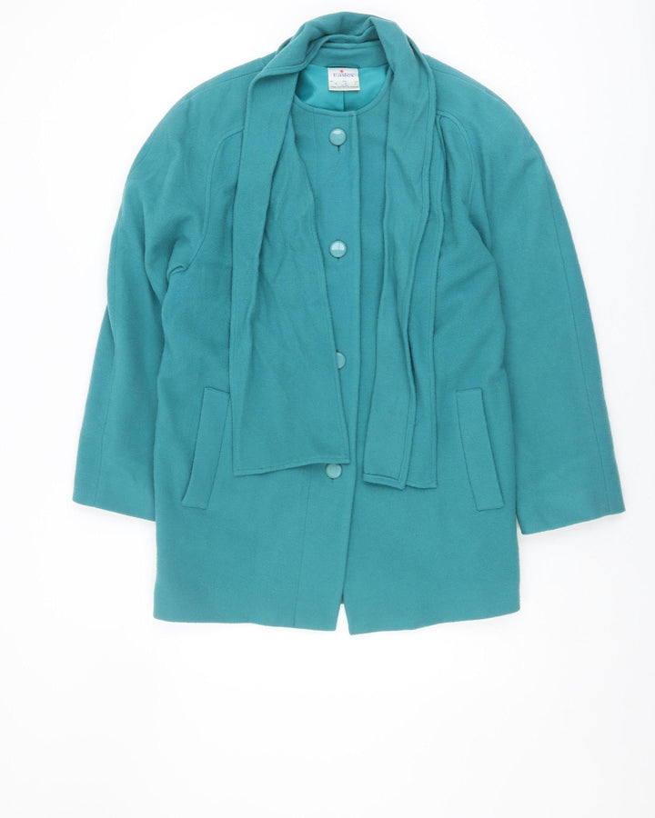 Eastex Women's Blue Wool Coat Size 10