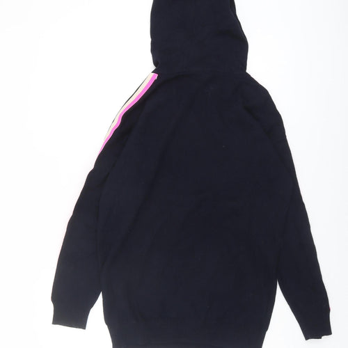 Mint Velvet Women's Blue Hooded Pullover Jumper XS