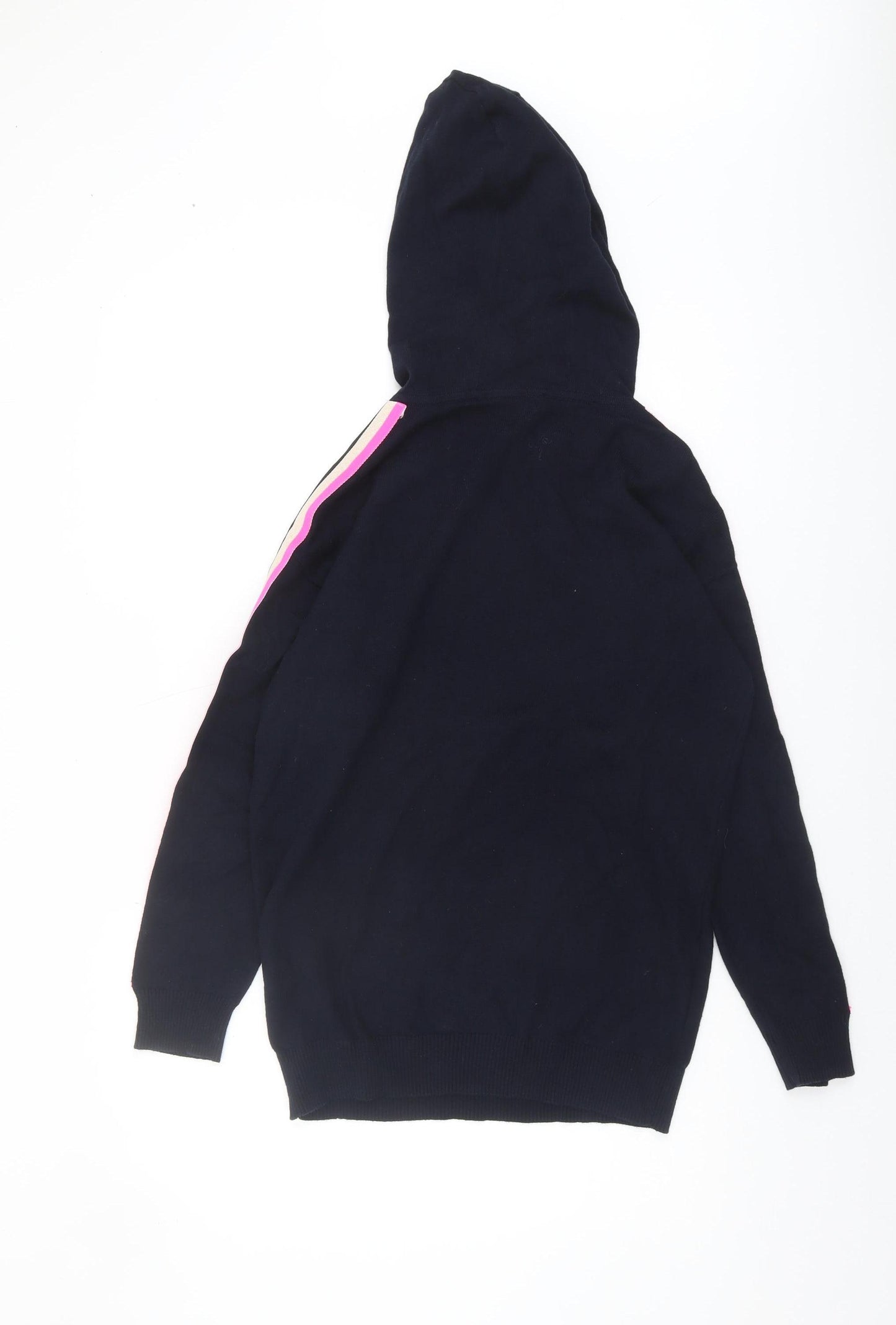 Mint Velvet Women's Blue Hooded Pullover Jumper XS