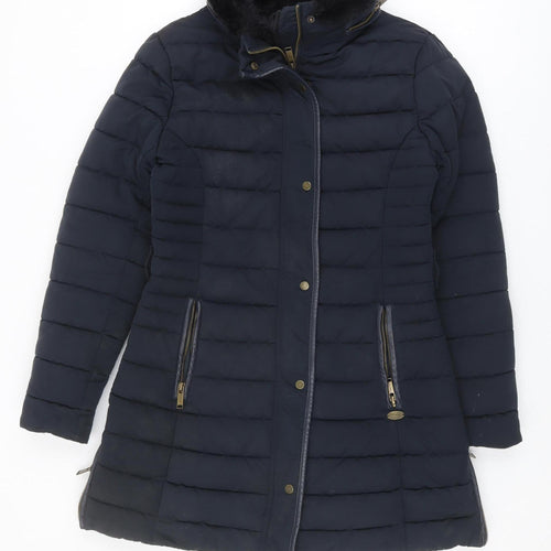 Firetrap Women's Blue Puffer Jacket Size 10