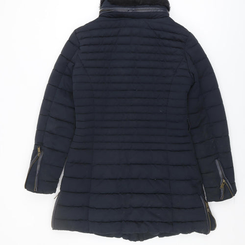 Firetrap Women's Blue Puffer Jacket Size 10