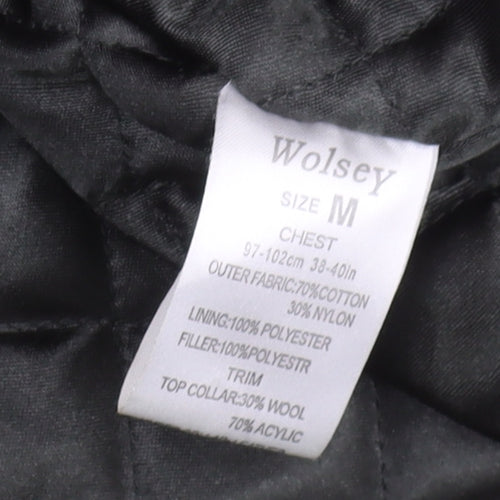 Wolsey Men's Green Cotton Mid-Length Coat M
