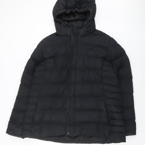 TOG24 Women's Black Puffer Jacket Size 22 Winter Casual