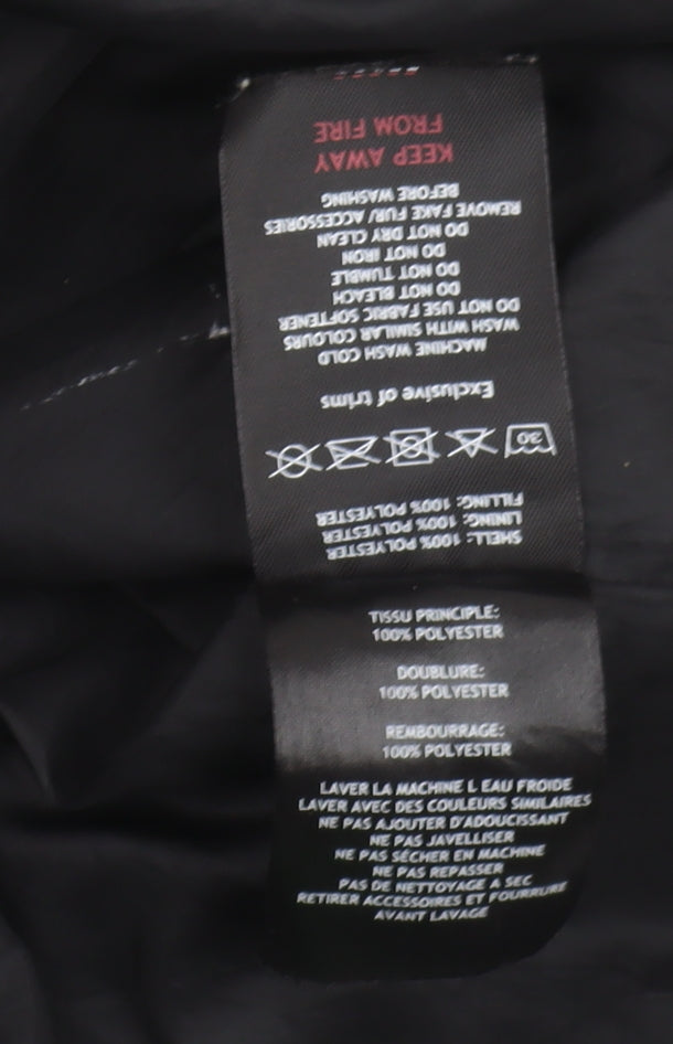 TOG24 Women's Black Puffer Jacket Size 22 Winter Casual