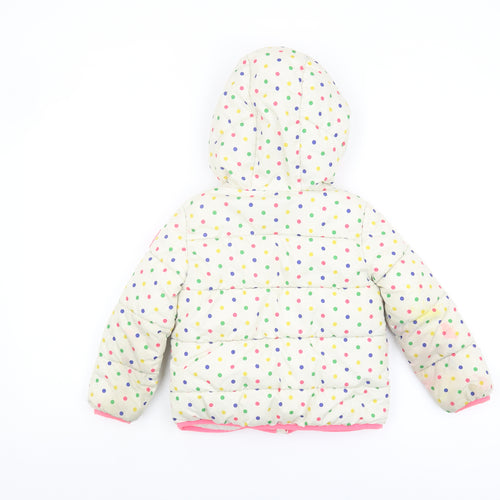 Gap Girls Multicoloured Hooded Puffer Jacket 5-6 Years