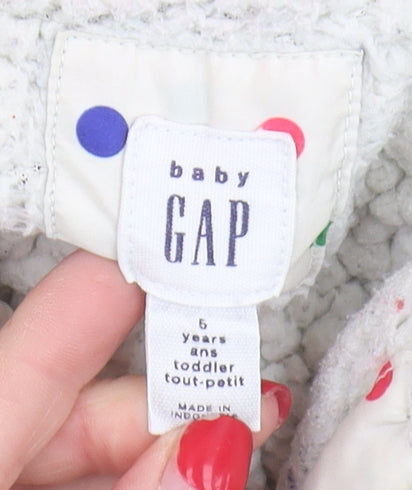 Gap Girls Multicoloured Hooded Puffer Jacket 5-6 Years