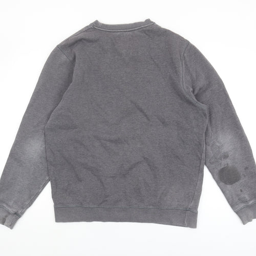 Billabong Men's Grey Logo Pullover Sweatshirt M