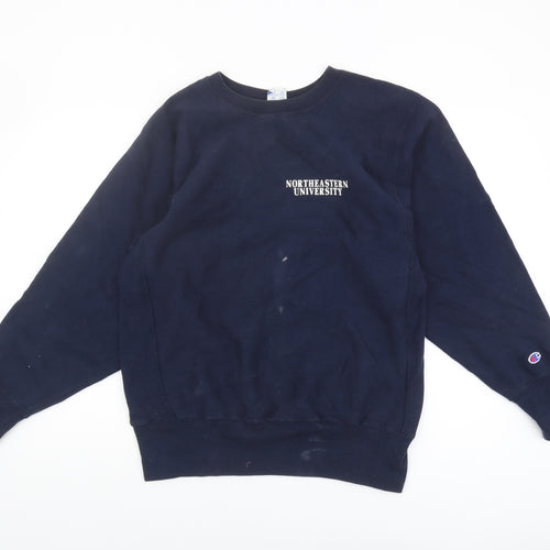 Champion Men's Large Blue Northeastern Sweatshirt