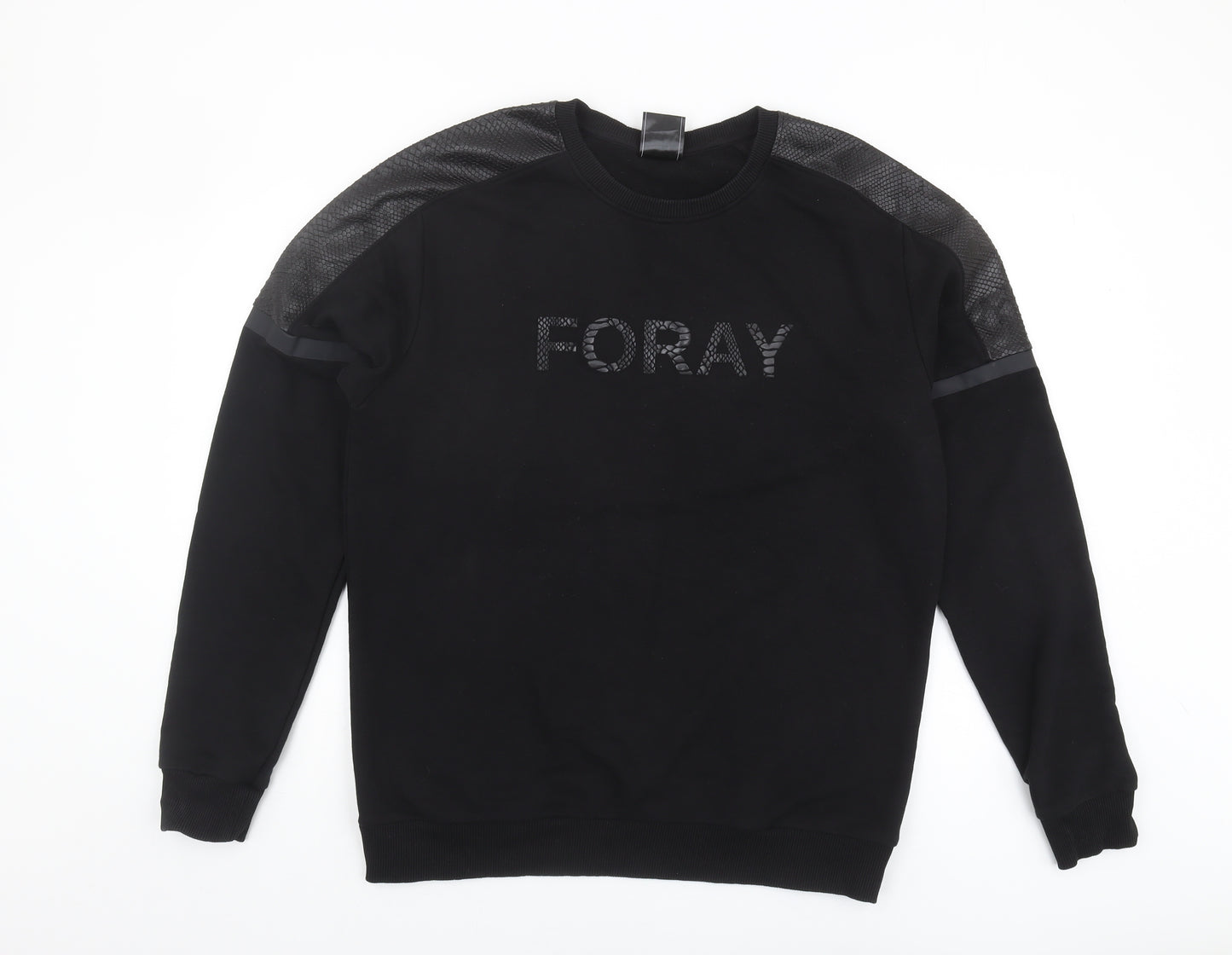 Foray Men's XL Black Sweatshirt Pullover Crew Neck