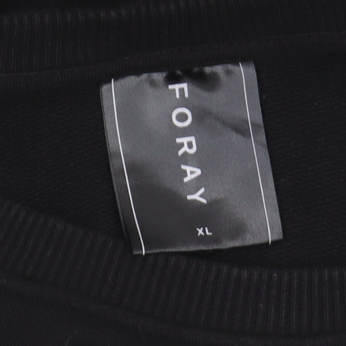 Foray Men's XL Black Sweatshirt Pullover Crew Neck
