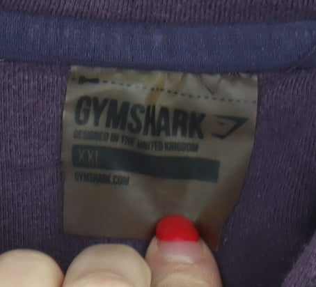 Gymshark Men's Purple Pullover Hoodie XXL