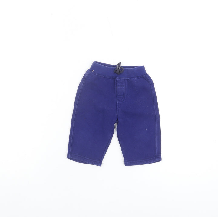 Ralph Lauren Unisex Blue Jogger Trousers 6-9 Months Cotton