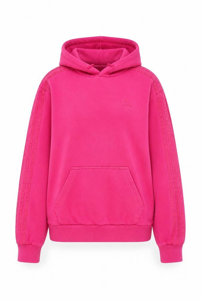 Front view of Adidas Women's Pink Pullover Hoodie XS