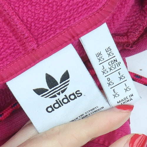 Adidas Women's Pink Pullover Hoodie XS
