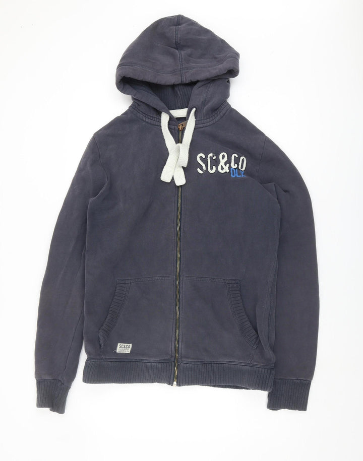 SoulCal & Co Men's Blue Full Zip Hoodie Medium