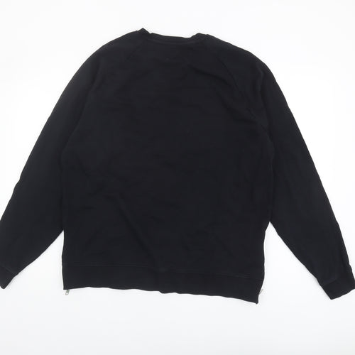 ASOS Men's Black XL Cotton Logo Sweatshirt