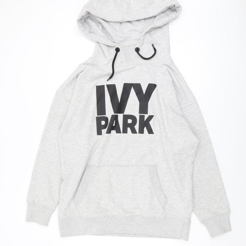Ivy Park Men's Grey Pullover Hoodie M